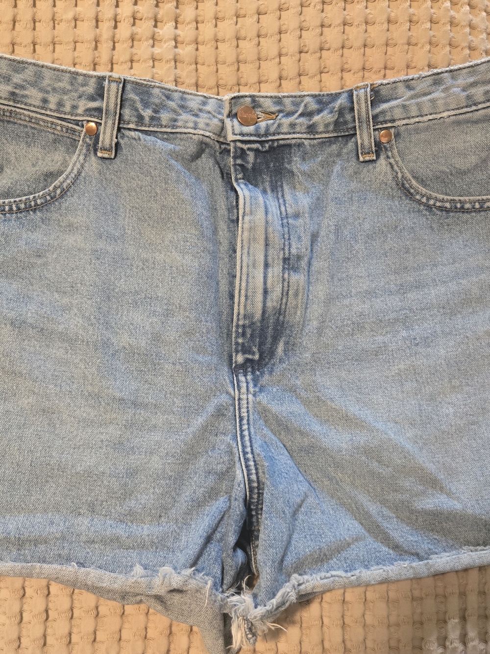 Wrangler Light Blue Donna Denim Cutoff Shorts